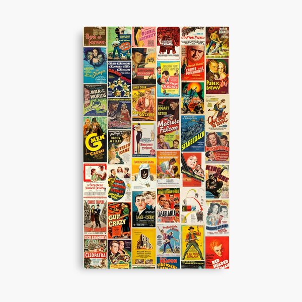 Classic Movie Poster Collage Canvas Print
