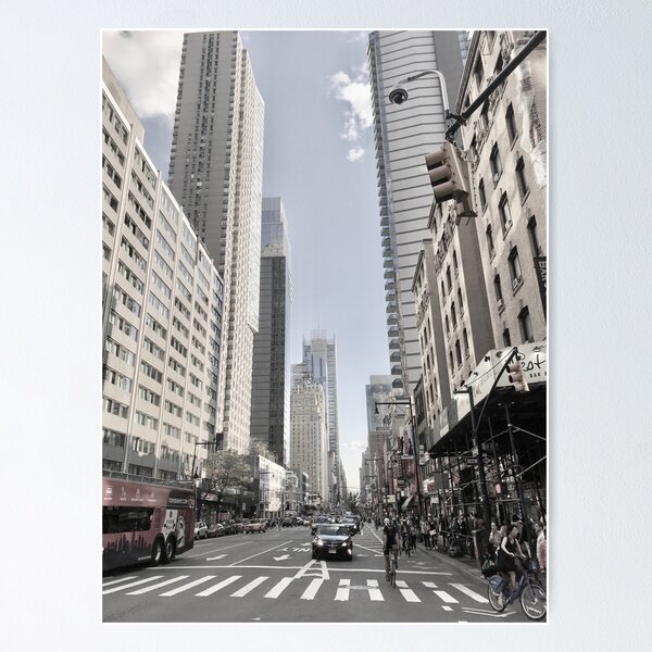 New York City Street Faded Poster