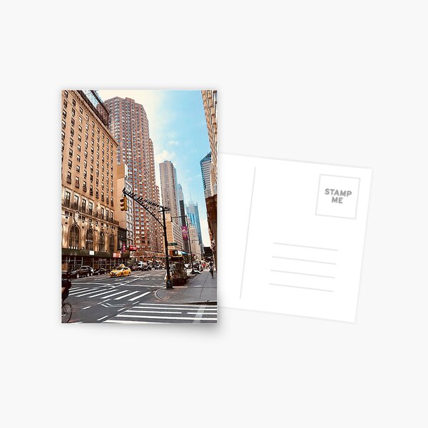 New York City Birds Bright Postcard