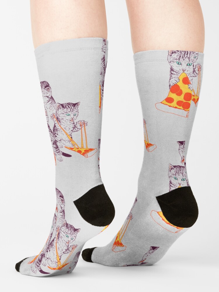 Alternate view of Pizza Kittens Socks
