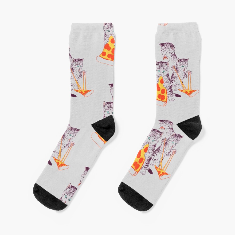 Pizza Kittens Socks