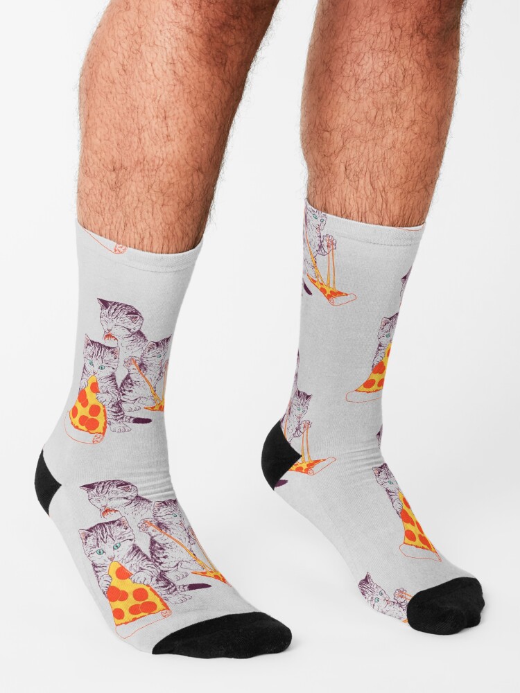 Alternate view of Pizza Kittens Socks