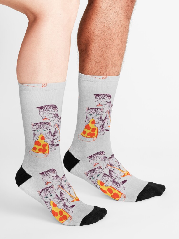 Alternate view of Pizza Kittens Socks