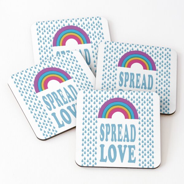 Item preview, SpreadLove Rainbow Rain Drops Love Everyone Self Care designed and sold by PY Tees.
