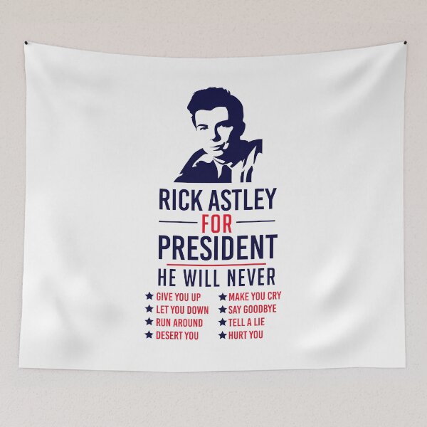 Item preview, Rick Astley For President designed and sold by kjanedesigns.