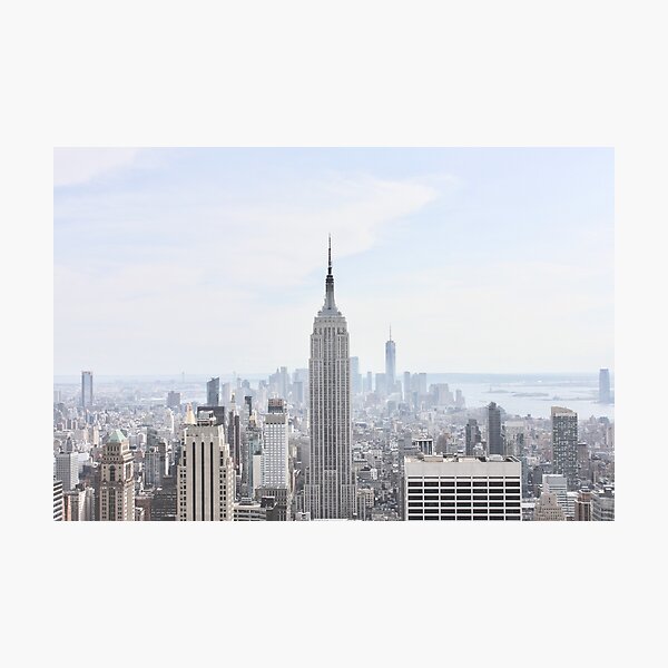 New York City Empire State Building Faded Photographic Print