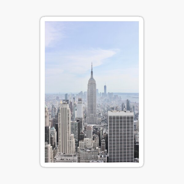 New York City Empire State Faded Sticker