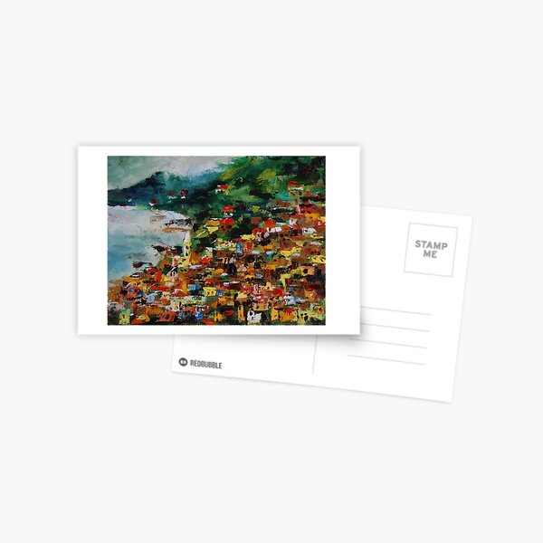 Monterosso, Cinque Terre, Italy, Europe, oil painting Postcard