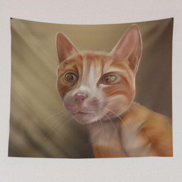 Item preview, Nerys Ginger Cat designed and sold by barkingpixls.