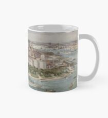 Taza Vintage Pictorial Map of New York City (1914)