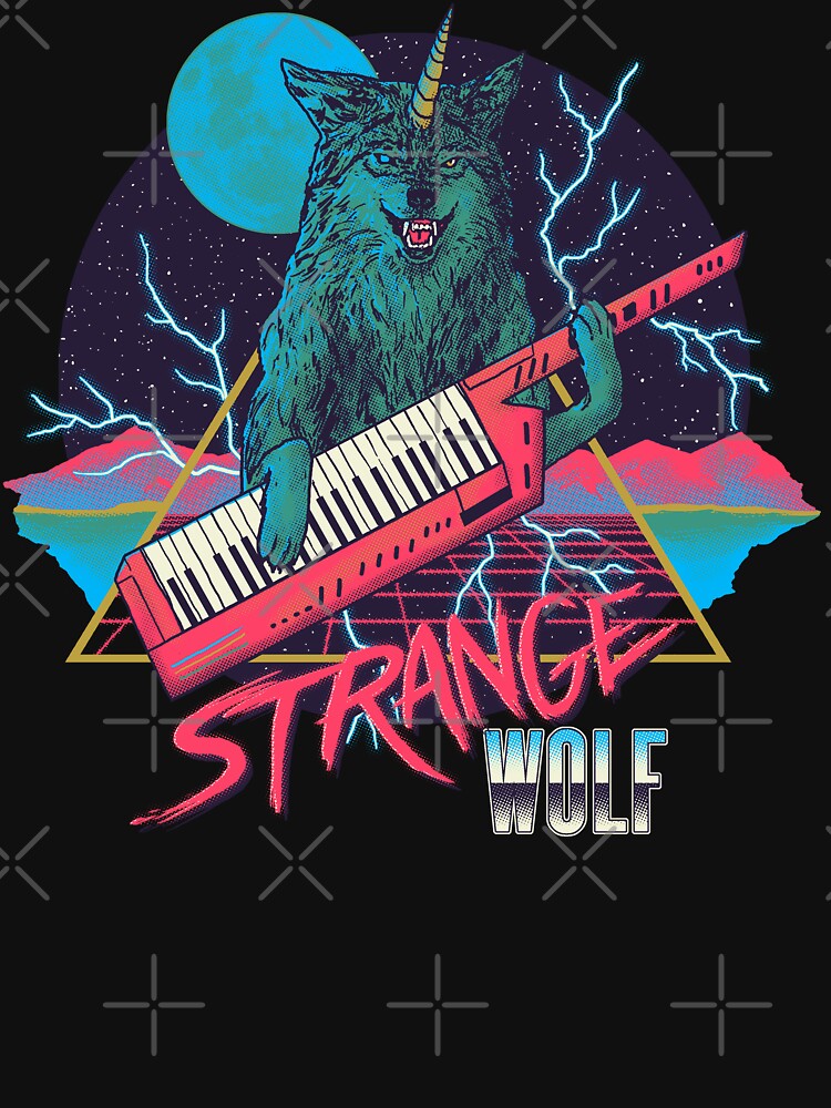 Strange Wolf T Shirt For Sale By Wytrab8 Redbubble Wolf T Shirts Wolves T Shirts 80s T 