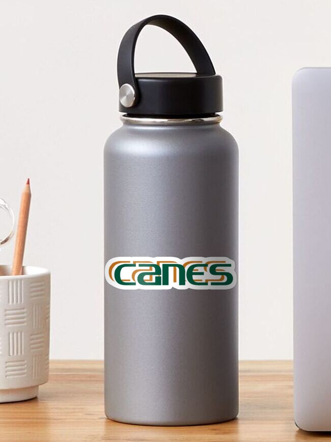 Miami Hurricanes Quencher Logo Flip Top Water Bottle