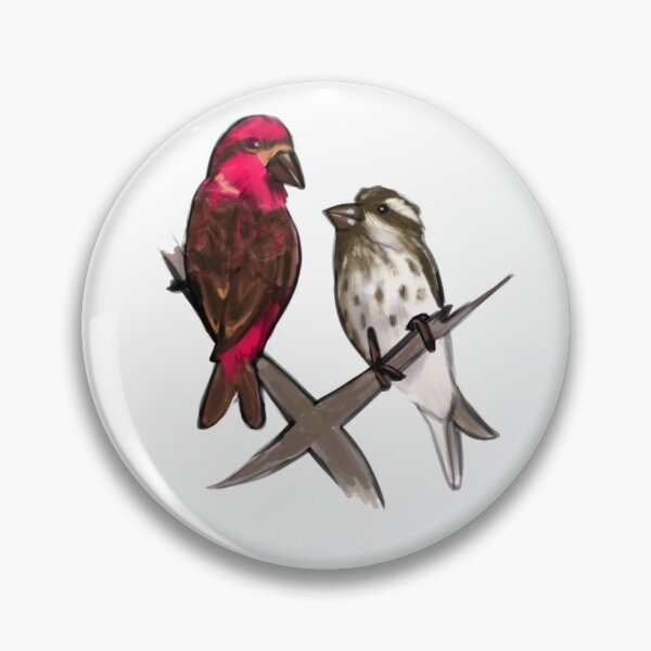 Item preview, Purple Finches designed and sold by Allison Campbell.