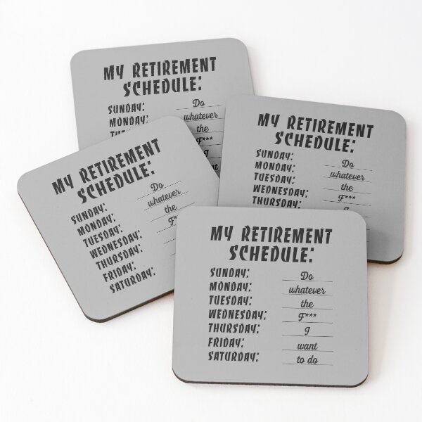Item preview, My retirement schedule designed and sold by maofdvora.