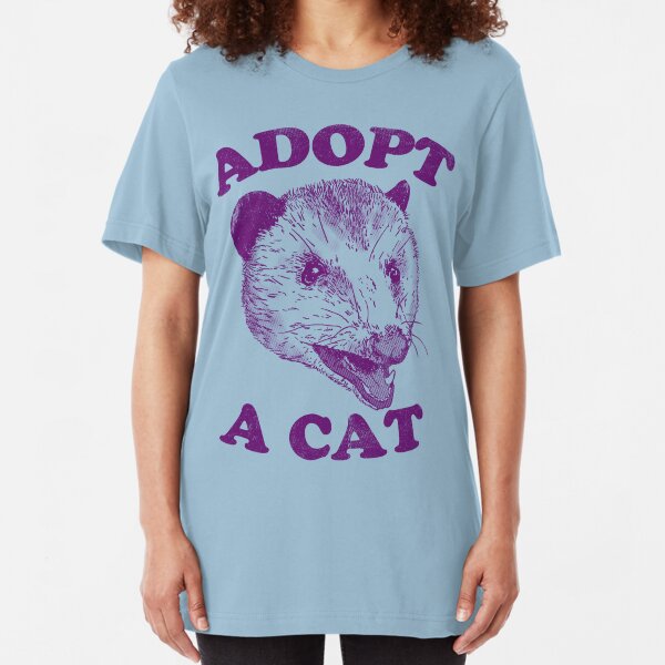 Adopt A Cat Slim Fit T-Shirt