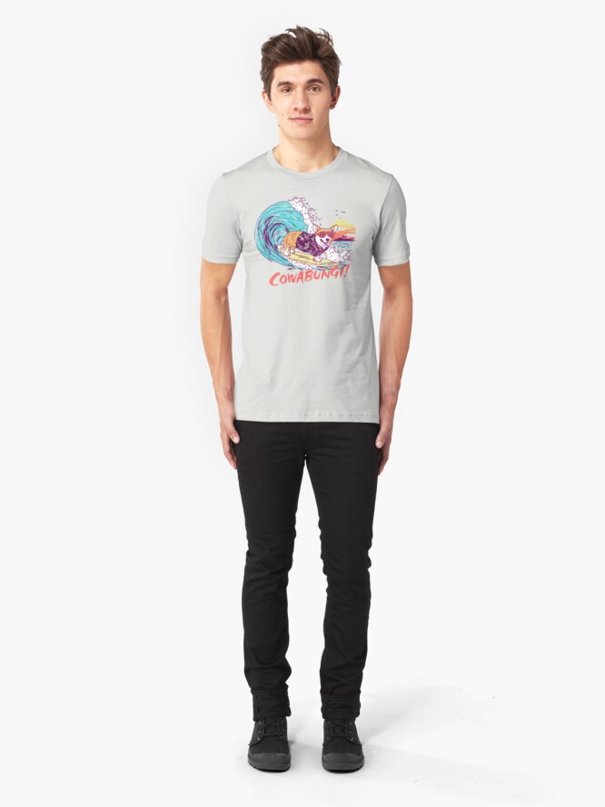 Alternate view of Cowabungi! Slim Fit T-Shirt