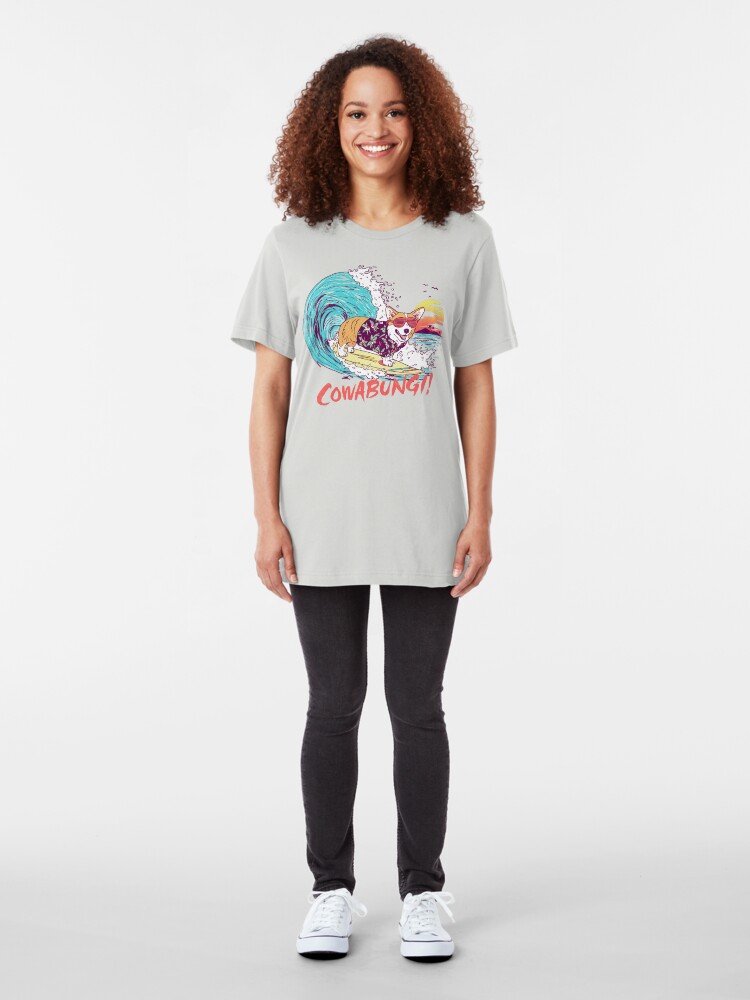 Alternate view of Cowabungi! Slim Fit T-Shirt