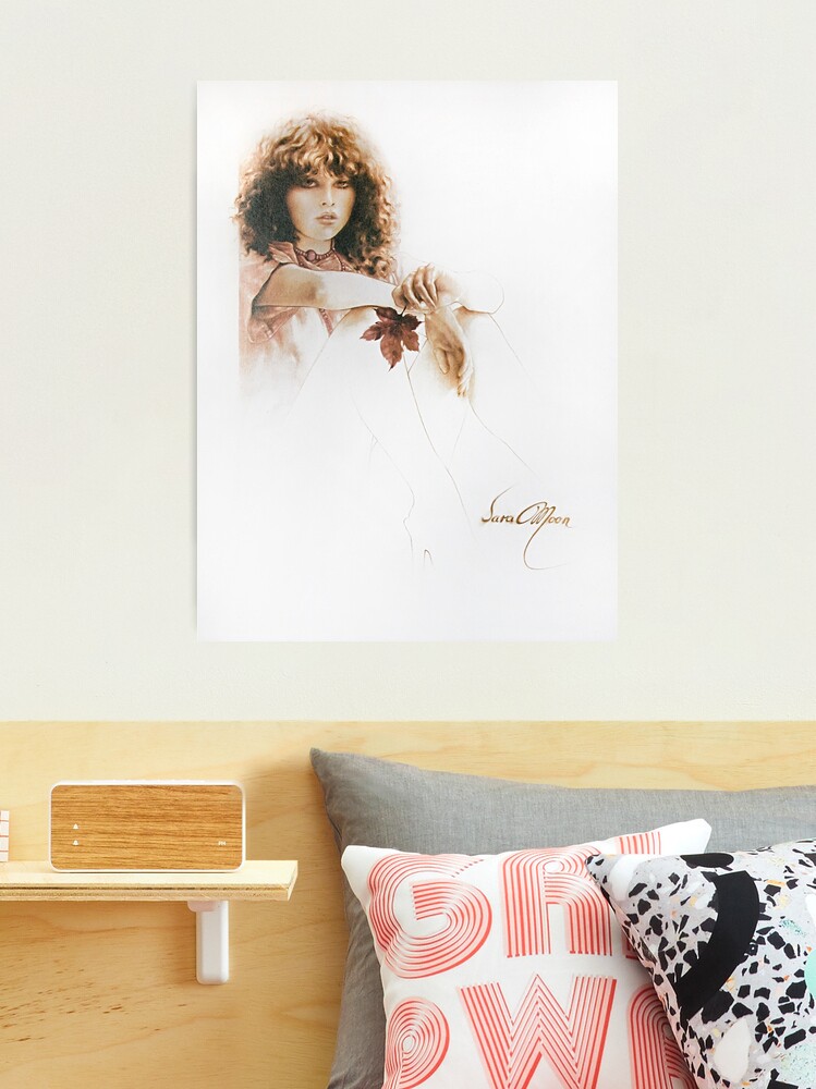 Thumbnail 2 of 3, Photographic Print, Girl with Maple Leaf designed and sold by sara-moon.