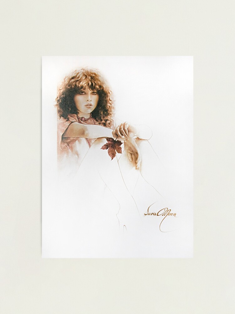 Thumbnail 1 of 3, Photographic Print, Girl with Maple Leaf designed and sold by sara-moon.