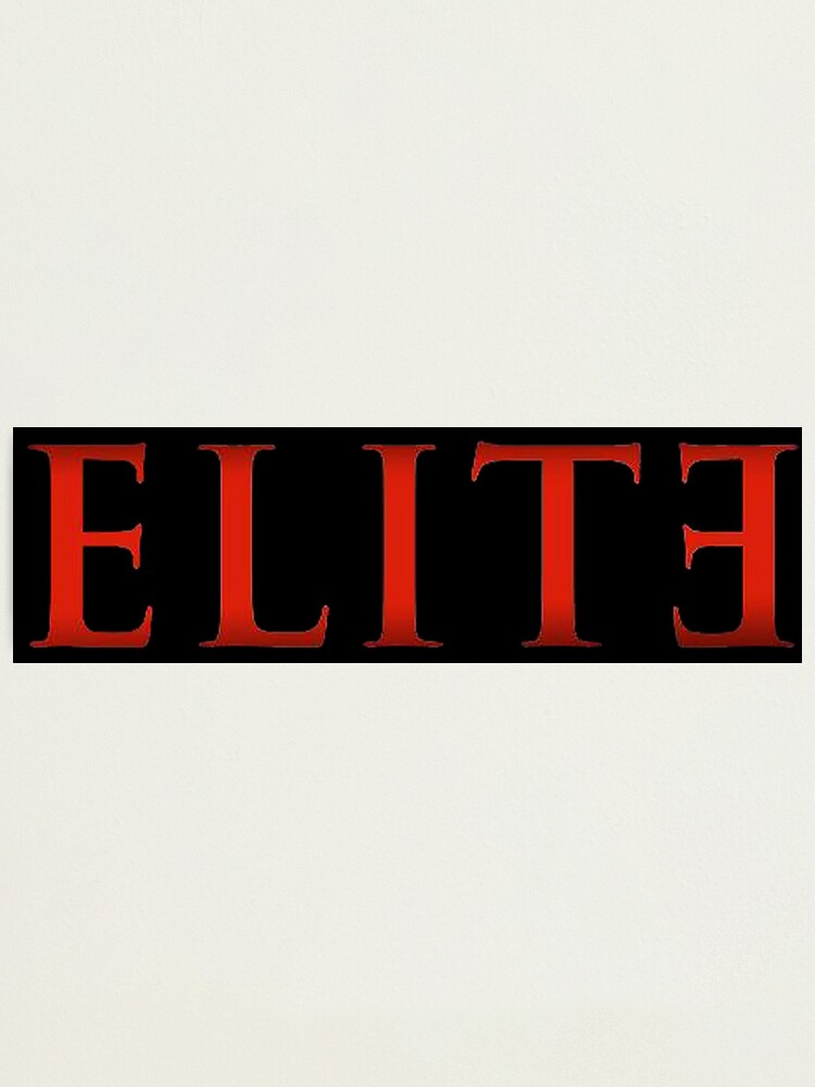 Elite Logo Official Netflix Photographic Print By Elisabethgarcia Redbubble