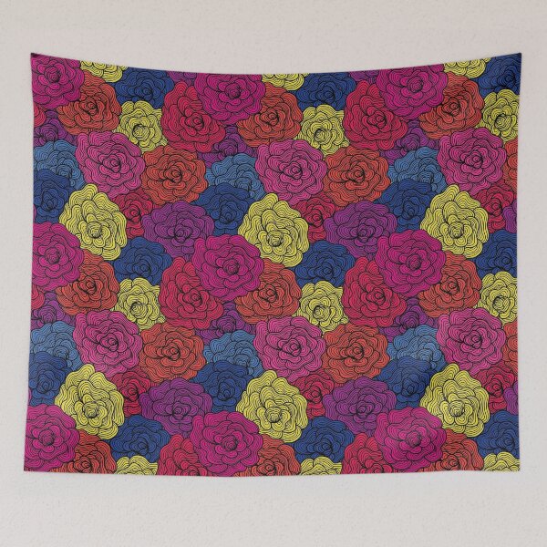 Item preview, Imaginary Colored Roses-black outline designed and sold by Lorri Crossno Nevil.