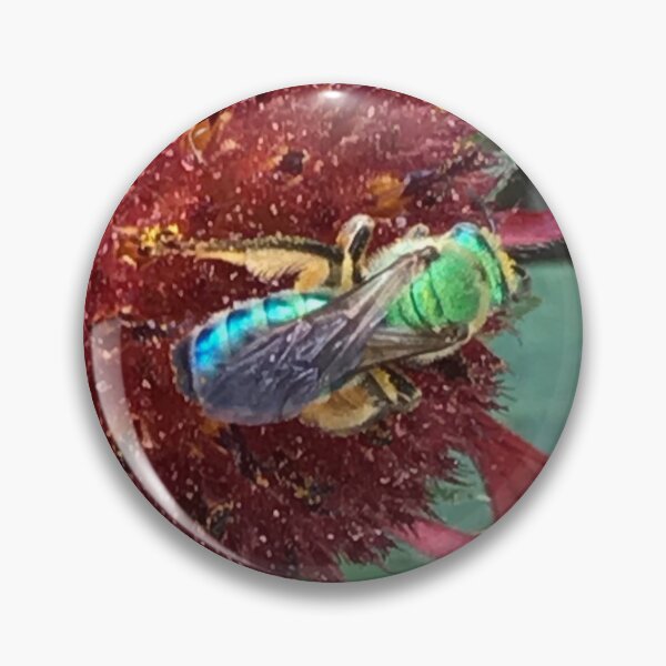 Item preview, iridescent wasp-dressed for the flower designed and sold by Margaret Shark.