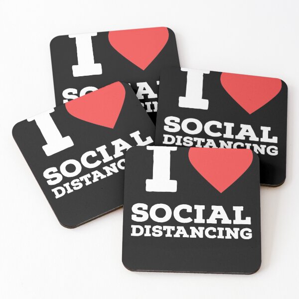 Item preview, I Love Social Distancing  designed and sold by Sutra-Lotus-Co.