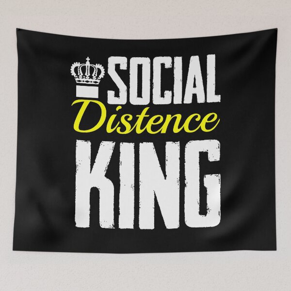 Item preview, Social Distance King Dark designed and sold by Sutra-Lotus-Co.