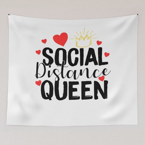 Item preview, Social Distance Queen  designed and sold by Sutra-Lotus-Co.