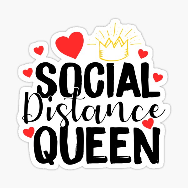 Item preview, Social Distance Queen  designed and sold by Sutra-Lotus-Co.