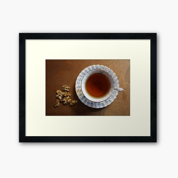 Tea time and snacks Framed Art Print