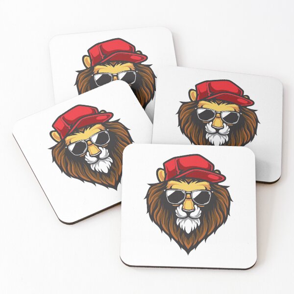 Item preview, Lion, Cool Lion, Hipster Lion, Baseball Cap designed and sold by Logic72.