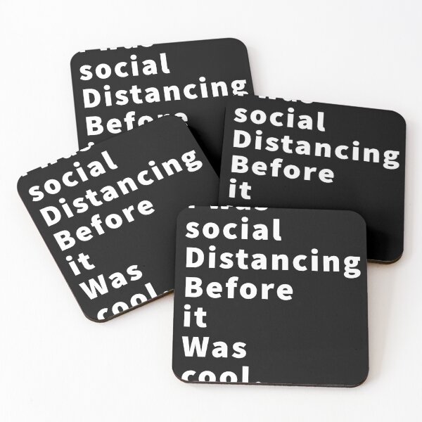 Item preview, Social Distancig Before Cool Text designed and sold by Sutra-Lotus-Co.