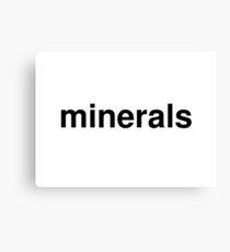 Mineralien Leinwanddruck