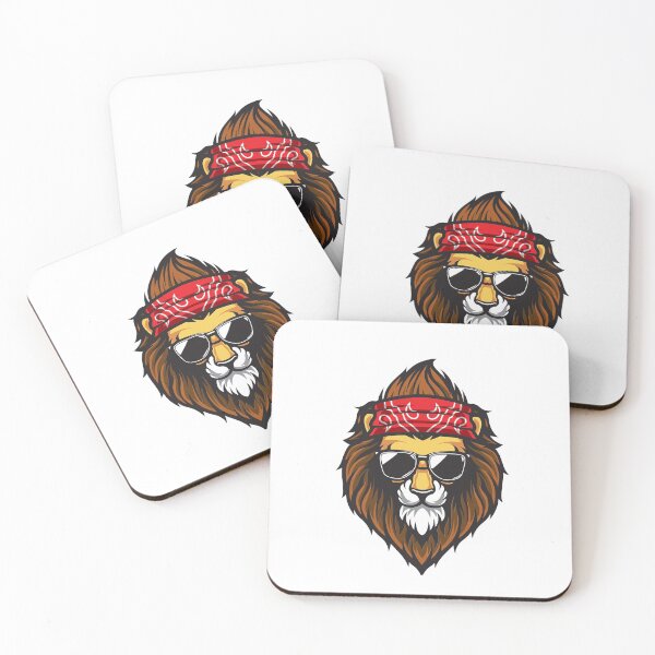 Item preview, Yoga Lion, Cool Lion, Hipster Lion, Headband, Bandana designed and sold by Logic72.