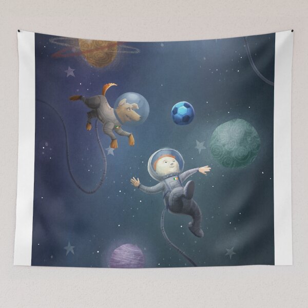 Item preview, Football in Space designed and sold by IOMAprints.