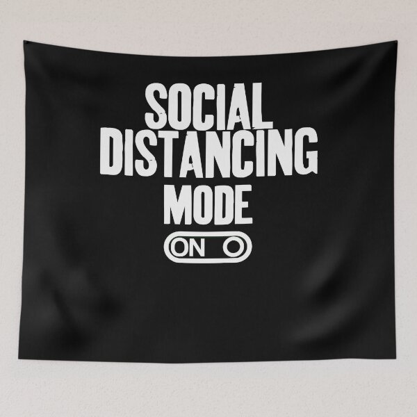 Item preview, Social Distancing Mode ON Minimalist designed and sold by Sutra-Lotus-Co.