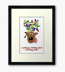 Holiday Spirit Card Framed Print