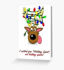 Holiday Spirit Card Greeting Card