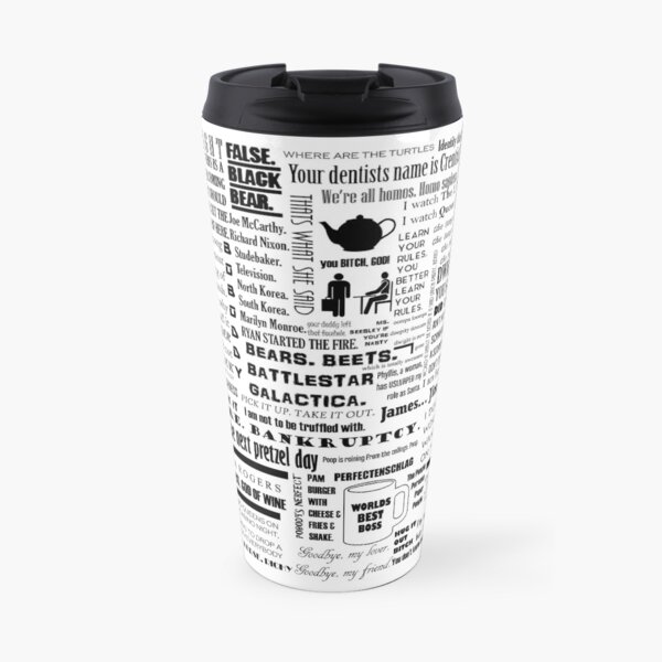 The Office Quotes Graphic Travel Mug