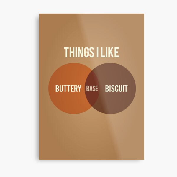 Buttery Biscuit Base Metal Print
