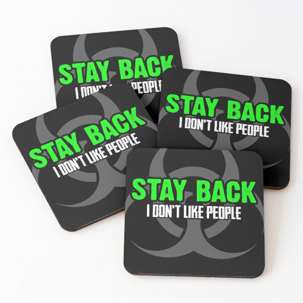 Item preview, Stay Back I Don't Like People Green Logo designed and sold by Sutra-Lotus-Co.