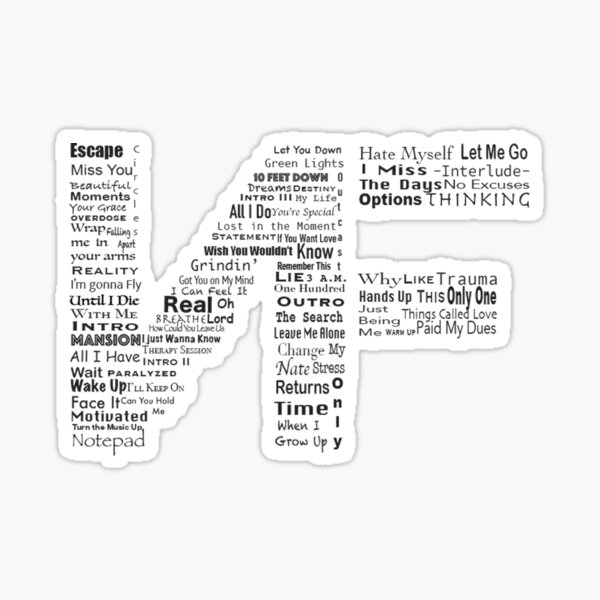 NF Logo Songs Sticker