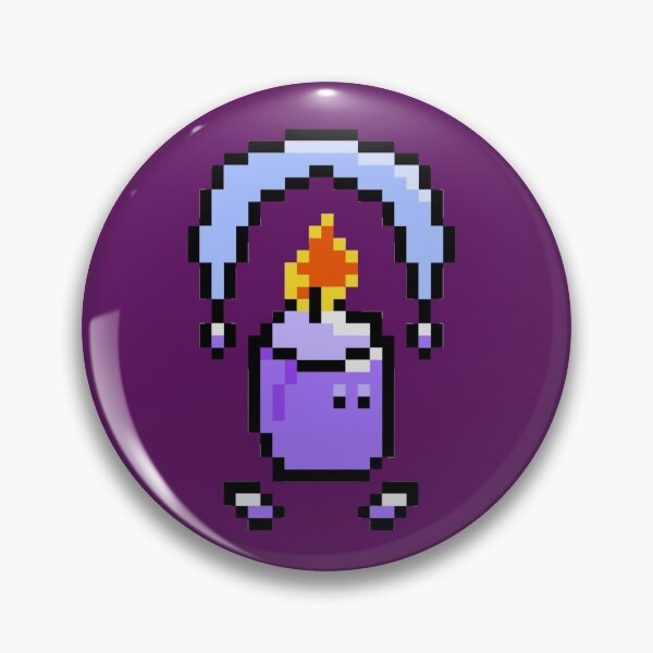 Pixel Candle Glider Pin