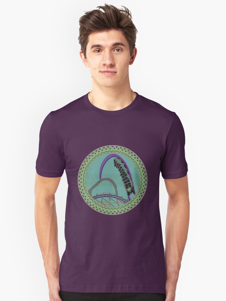 Alternate view of Iron Gwazi Death Roll Design Slim Fit T-Shirt