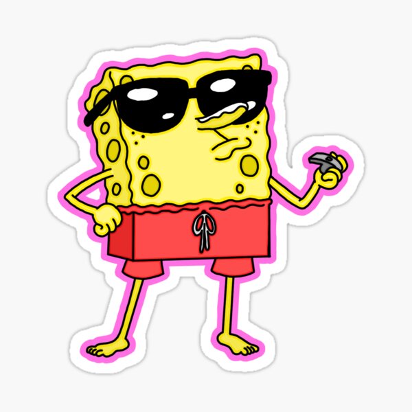 Life Guard Spongebob Sticker