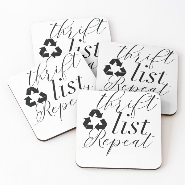 Item preview, Thrift list repeat black designed and sold by hayleyh7.