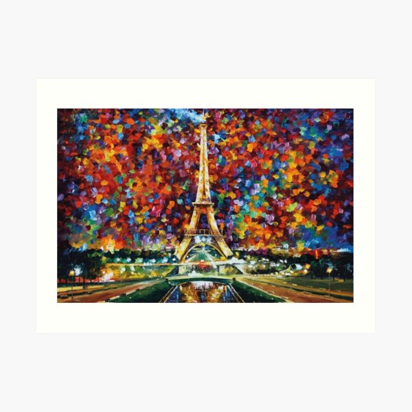 Eiffel Tower canvas Wall Art | Paris Landmark Glass Print, France Trav