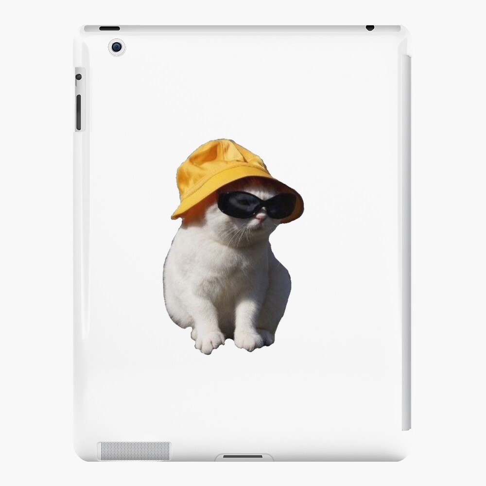 Bucket Hat Cat - Wearing a Sunglasses Meme Happy Kitten iPhone Case for  Sale by Berrygomes