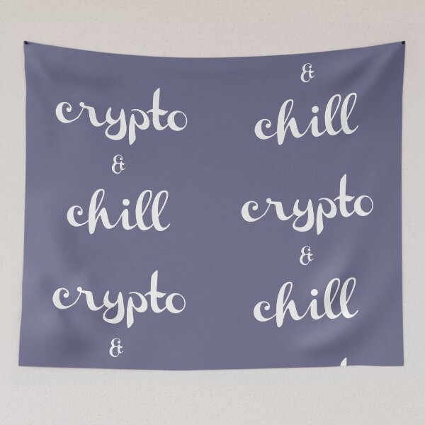 Item preview, Crypto & Chill.  designed and sold by silviasunflower.